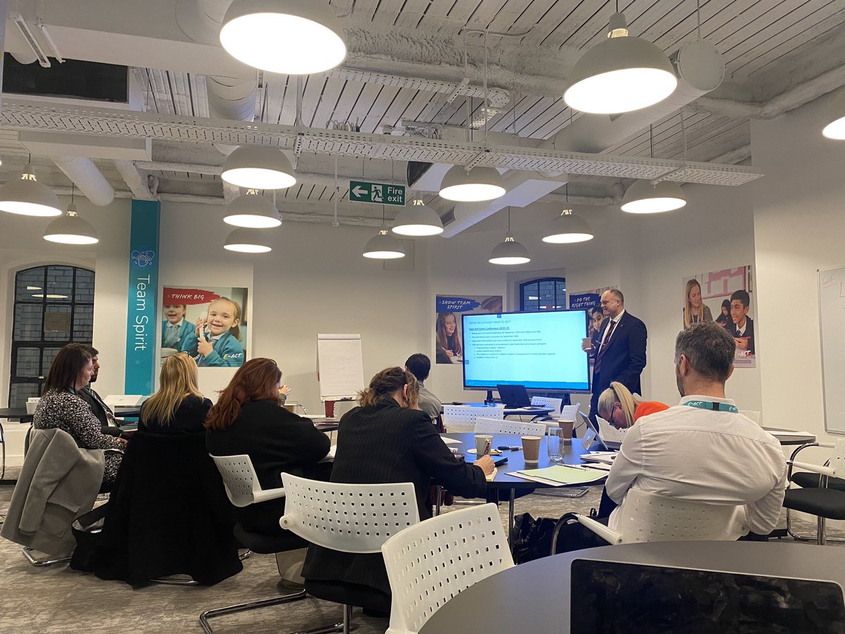 nmgallagher74's tweet photo. 💡🤩 Sharing Knowledge, Sparking Innovation, Growing Together! Proud of our @EducationEACT Sixth Form leaders commitment to seeking excellence at today’s Sixth Form Network Meeting. Winning Together! #weareEACT https://t.co/9gFv3X5QDE