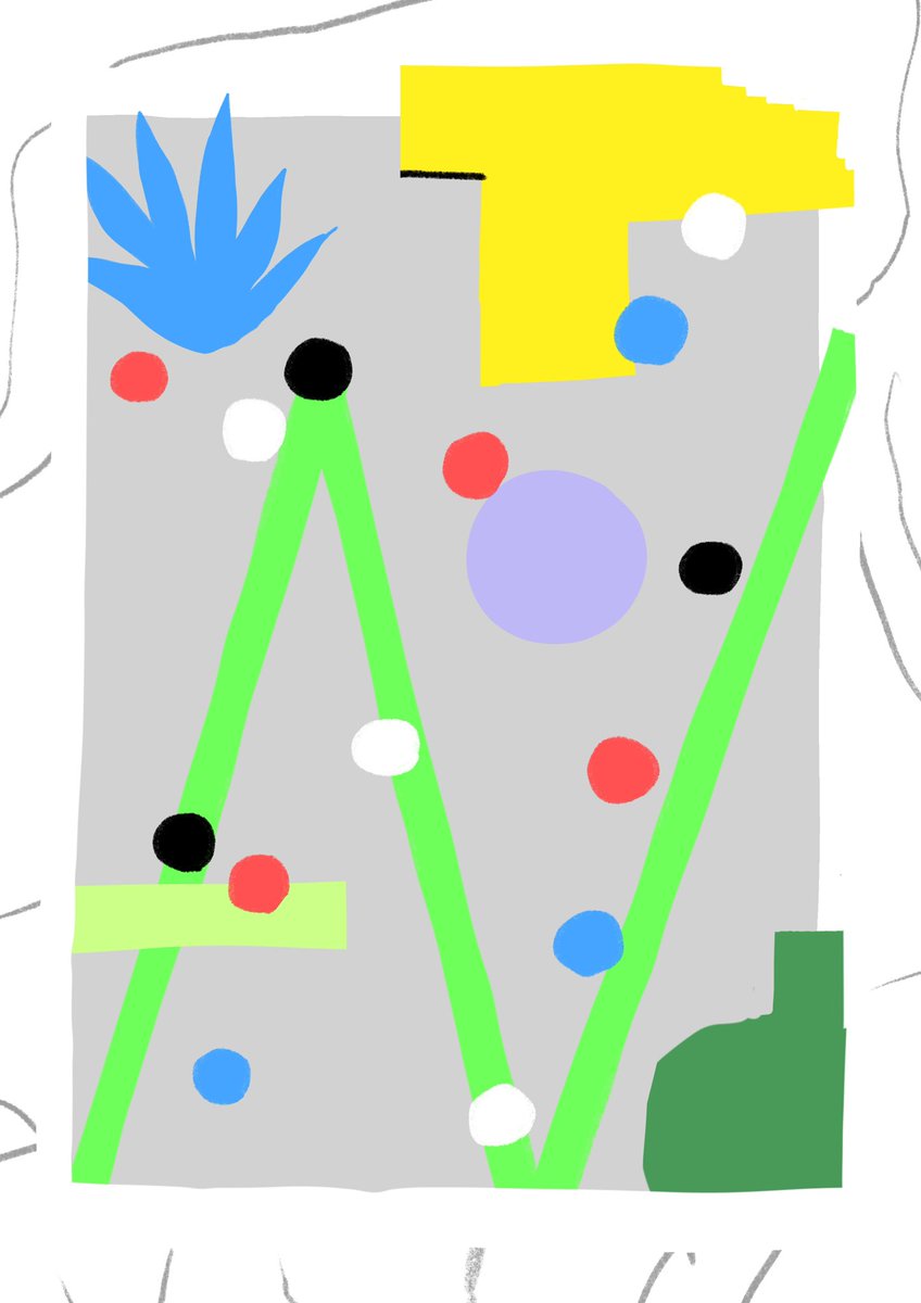 ラフの時点でお遊び過ぎてボツった絵 