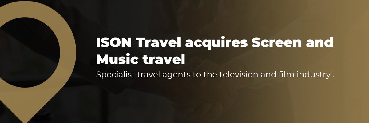 We are excited to announce that ISON Travel has strengthened its global footprint by acquiring Entertainment and Media logistic specialists, Screen and Music Travel Limited. 

Welcome aboard Screen and Music Travel🥂 
 
For more information, read here lnkd.in/eMFnSA7g