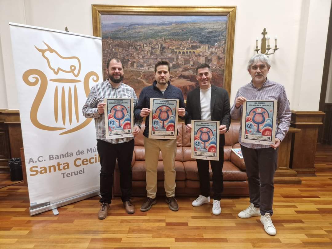 BandaMscaTeruel's tweet photo. Presentados en rueda prensa los actos de Santa Cecilia 2024. Este año se van a dedicar a las bandas y escuelas de música afectadas por la DANA. Fila cero @FSMCV: ES4531590078563048406023 / Código Bizum 10542.
Os esperamos a todos !!!!
@Ayto_Teruel @BandaMscaTeruel @ruralteruel https://t.co/mepIWsXGoI