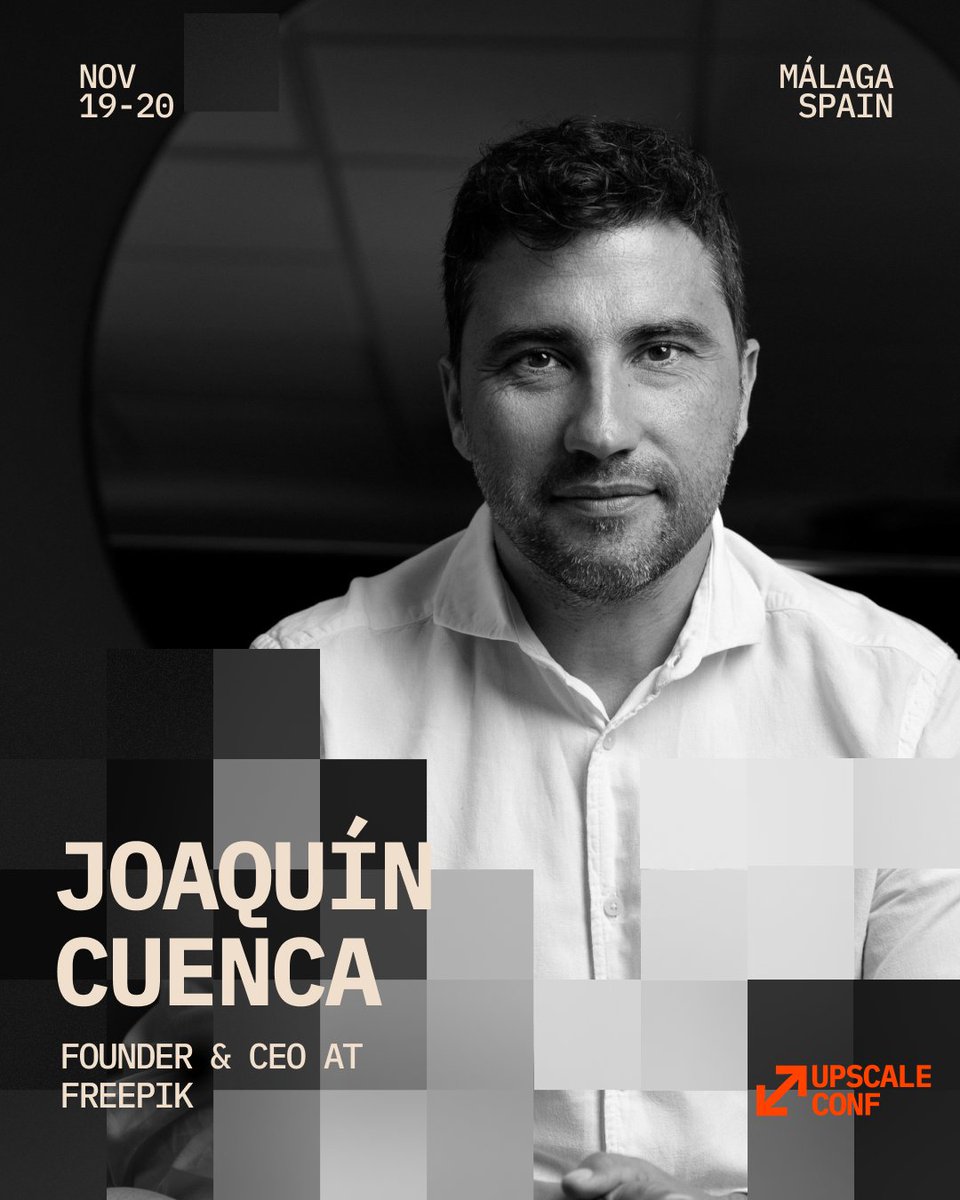 magnific's tweet photo. An event like this needs a big opening, so on Tuesday, @martinleblanc will be the first to hit the stage.

And the closing talk? None other than our CEO, @cuenca_eng, to end the first-ever edition of Upscale Conf.

How awesome is that? 🙌 https://t.co/HJ6K7uJsc8