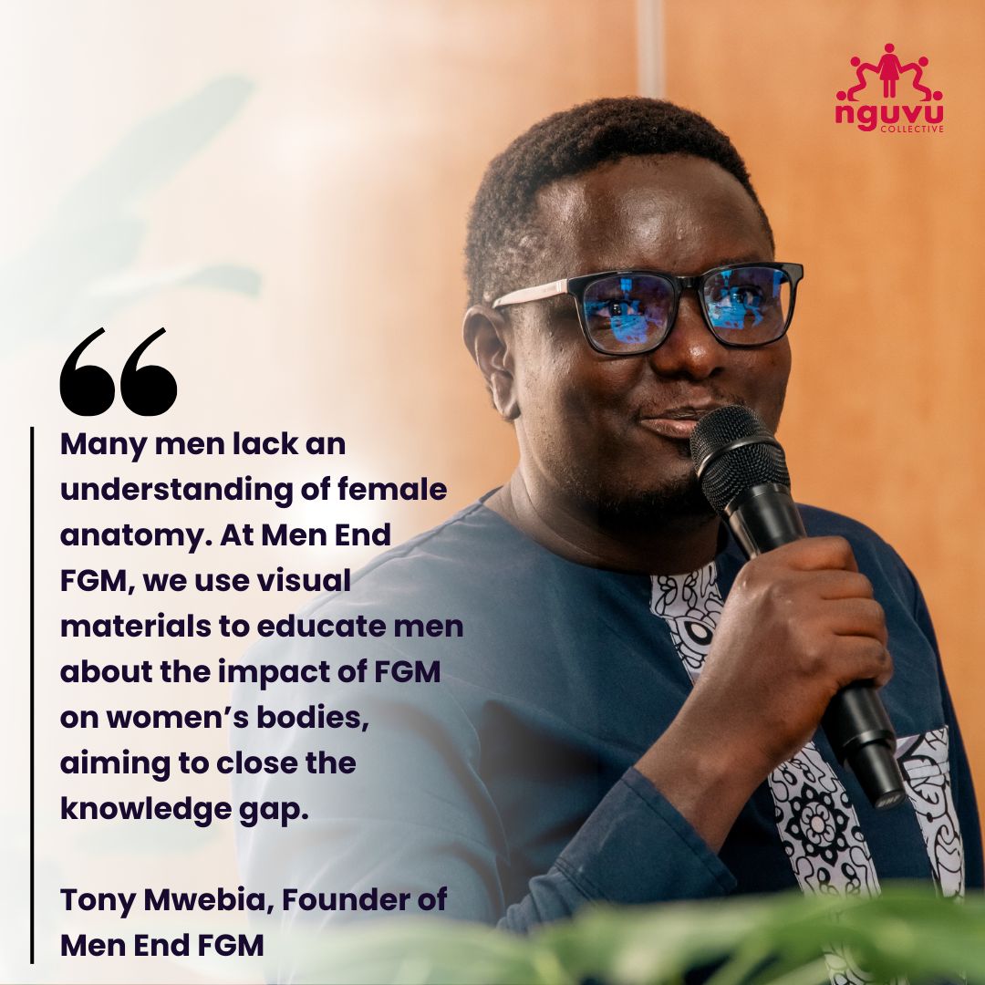 nguvucollective's tweet photo. The fight against FGM needs diverse voices—which we heard at the #BreakTheBlade launch. @lolojuval of @YouthAntiFGMKe, @TonyMwebia of @MenEndFGM, and Amisa Rashid of @NivisheF highlighted the power of youth involvement, male allies & the mental health toll FGM has on survivors. https://t.co/2j0e6NtuhN