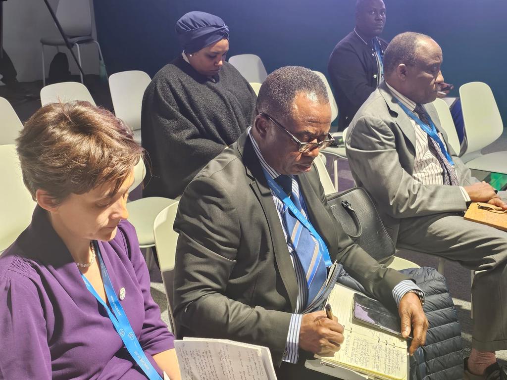 NEDCOfficialNg's tweet photo. MD/CEO NEDC, Mohammed G Alkali accompanied by Hon. Samuel Ifeanyi Onuigbo at a side event. Discussion centred on "Driving a Just &amp; Resilient Energy Transition: Challenges, Opportunities &amp; Innovative Finance Mechanisms at COP 29 Baku, Azerbaijan. https://t.co/QPEcBYxlbL