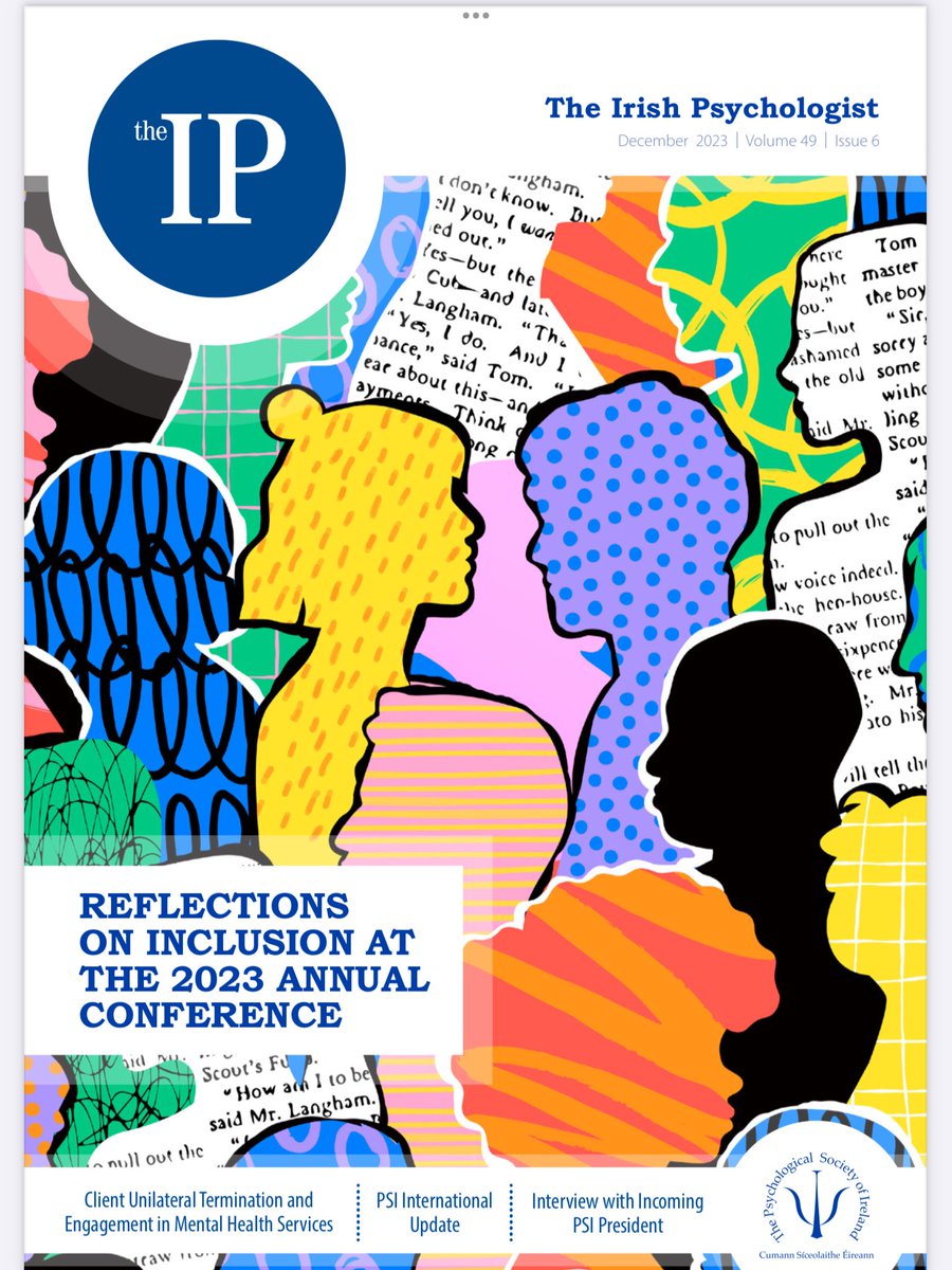 TheIrishPsychologist (@theip_psychmag) on Twitter photo Days go by so quickly at #PSIConf24, with wonderful people & excellent presentations! Send us your reflections & reports for our special feature in the December IP.
Last year’s feature (pictured) for inspiration!
Send to irishpsychologist@psychologicalsociety.ie by 20/11 Days go by so quickly at #PSIConf24, with wonderful people & excellent presentations! Send us your reflections & reports for our special feature in the December IP.
Last year’s feature (pictured) for inspiration!
Send to irishpsychologist@psychologicalsociety.ie by 20/11