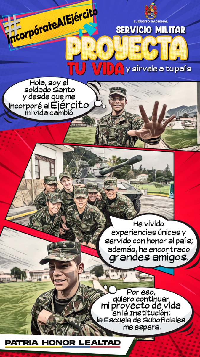 FUERZA DE TAREA HÉRCULES (@ftc_hercules) on Twitter photo #IncorpórateAlEjército | Si estás interesado en prestar el servicio militar en el <a href="/COL_EJERCITO/">Ejército Nacional de Colombia</a>, te invitamos a realizar el registro a través de la página web libretamilitar.mil.co. Allí encontrarás videos instructivos del paso a paso. #IncorpórateAlEjército | Si estás interesado en prestar el servicio militar en el <a href="/COL_EJERCITO/">Ejército Nacional de Colombia</a>, te invitamos a realizar el registro a través de la página web libretamilitar.mil.co. Allí encontrarás videos instructivos del paso a paso.