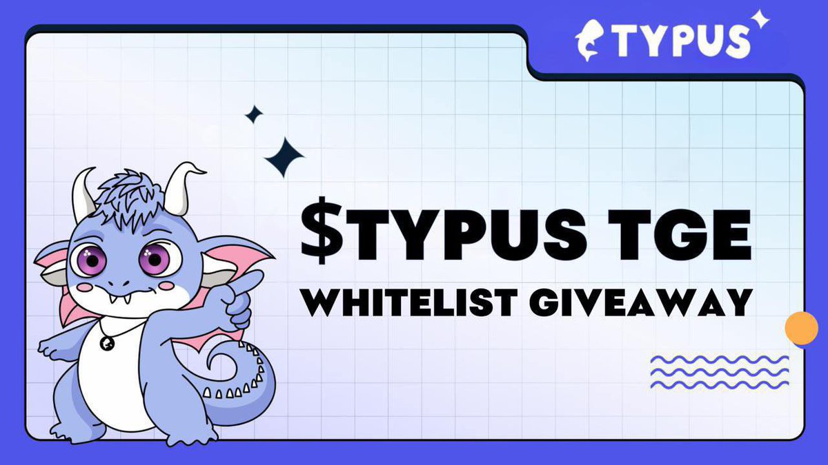 Seasui23's tweet photo. 🎁 5 $TYPUS WL 🌟 

1️⃣ 关注我和 @TypusFinance
2️⃣ 加入 https://t.co/qy989onQA1 
3️⃣ 💗+RT
4️⃣ Sui钱包地址

个人心得：
從初期幫忙發放免費的Tails NFT，看著他们在 $SUI 深熊中坚持不懈地build，到如今即將TGE，这段经历令人难忘。

期待 $TYPUS 也共同见证鏈上options霸主的崛起🐲
#TypusFinance https://t.co/ATTpygwZ3E