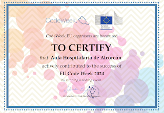 ahsaeddatsur's tweet photo. Code Week 2024 #aulashospitalarias En el #ahalcorcon hemos celebrado la #CodeWeek con nuestros alumnos del aula y del #Saed @codeweekeu #AprendemosJuntos #aprendemosjugandohttps://aulashospitalariasmadridsur.blogspot.com/2024/10/code-week-2024.html https://t.co/XhNo40dCqW
