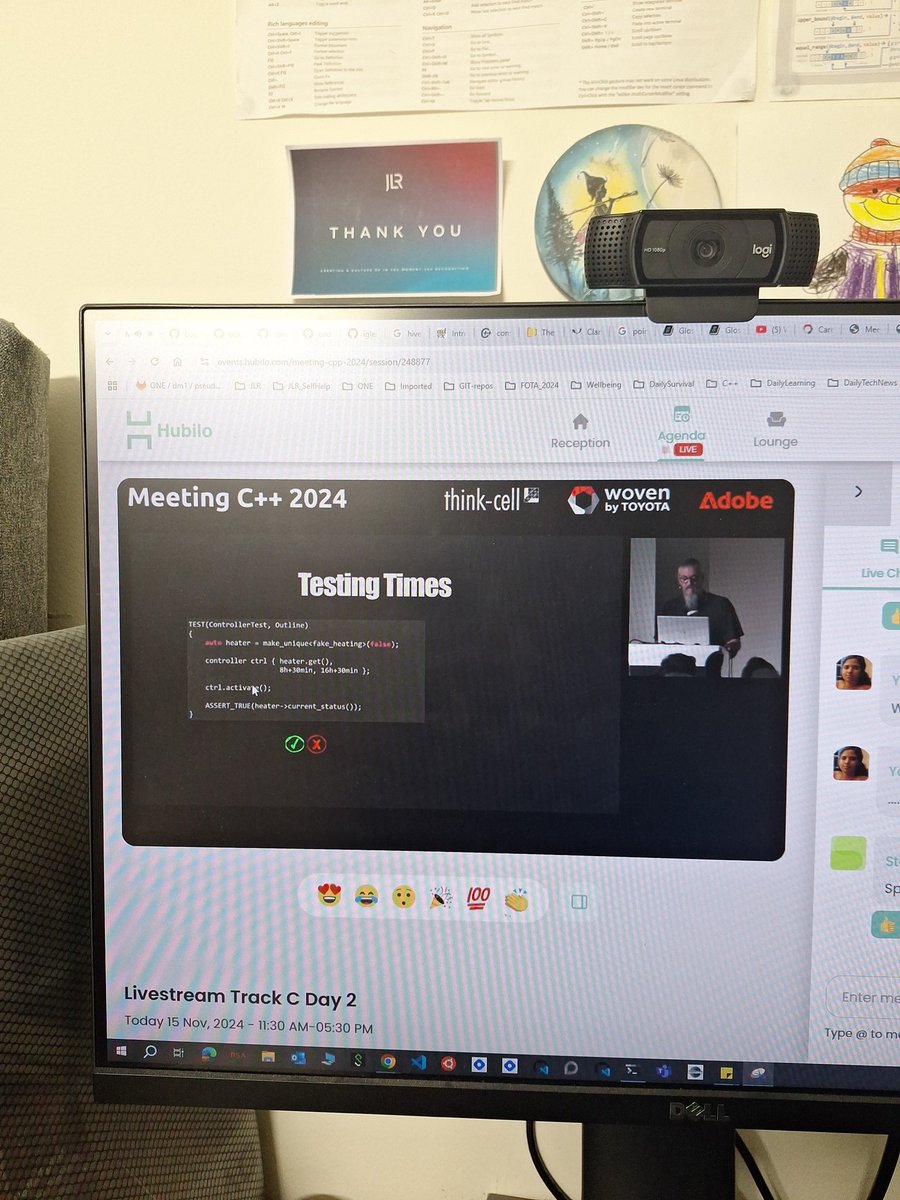 HSukesan's tweet image. #meetingcpp #cpp Steve Love presenting &quot;Testable by design&quot;. Unit tests 🥰 #conference #cplusplus