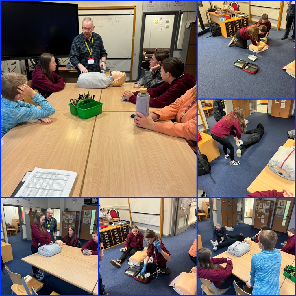 Huge thank you to Colin <a href="/ClacksCouncil/">Clackmannanshire Council</a> for coming along and delivering some First Aid training to our S2 Nurture class.
They were incredible - we are in safe hands with these guys now! ⛑️