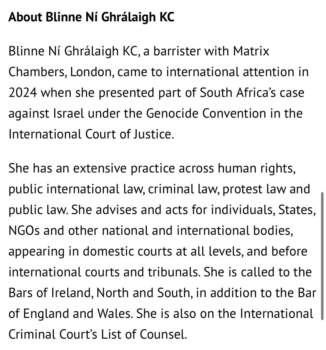 EVENT: FLAC Justice Lecture 2024 - Blinne Ní Ghrálaigh KC in conversation with <a href="/eilis_barry/">Eilis Barry</a> 

The event will take place on Wednesday, 4 December 2024 at 6pm at the King’s Inns. 

Apply for tickets &amp; get more info here: flac.ie/news/2024/11/1…