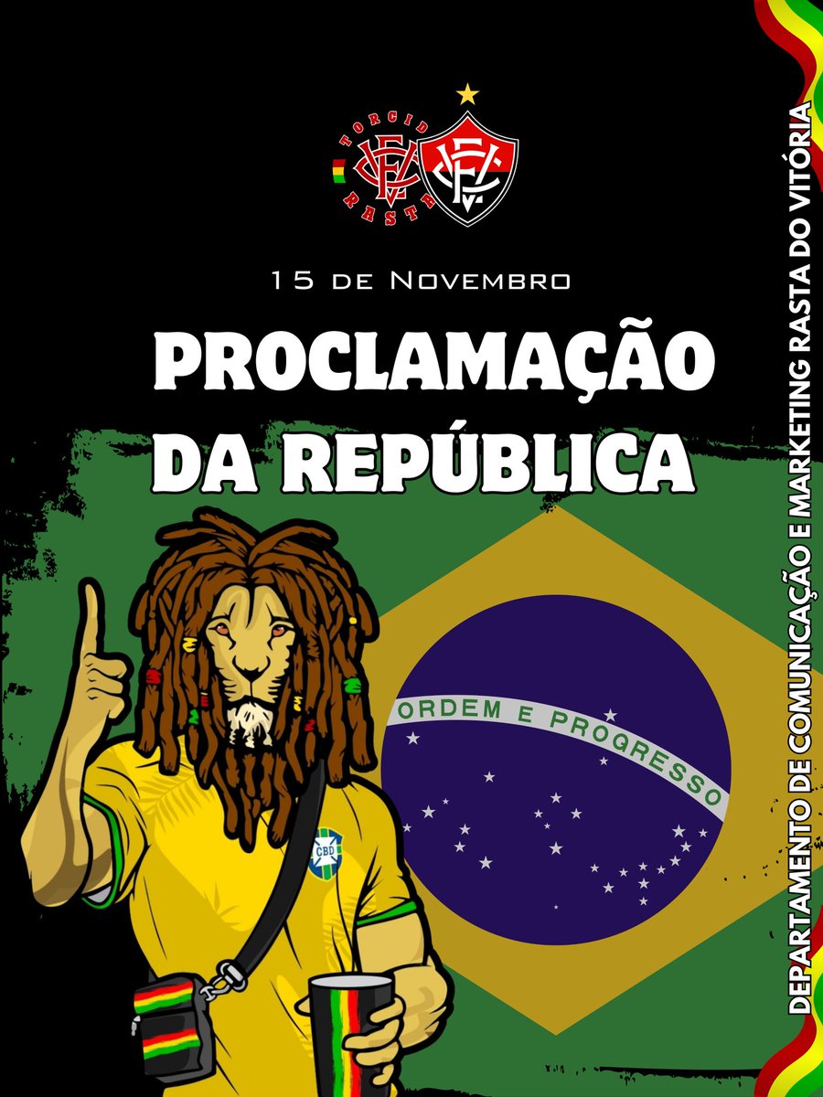 rastadocolossal's tweet photo. A luta por um Brasil melhor não deve ser esquecida!

Que essa data sempre possa nos lembrar dos valores democráticos, da cidadania e o papel de cada um na construção do Brasil que queremos.

Viva a República, viva o Brasil! 🇧🇷

Vitória, Futebol e Paz 🕊

Vitória, Futebol e Paz https://t.co/YvJDq29tFQ