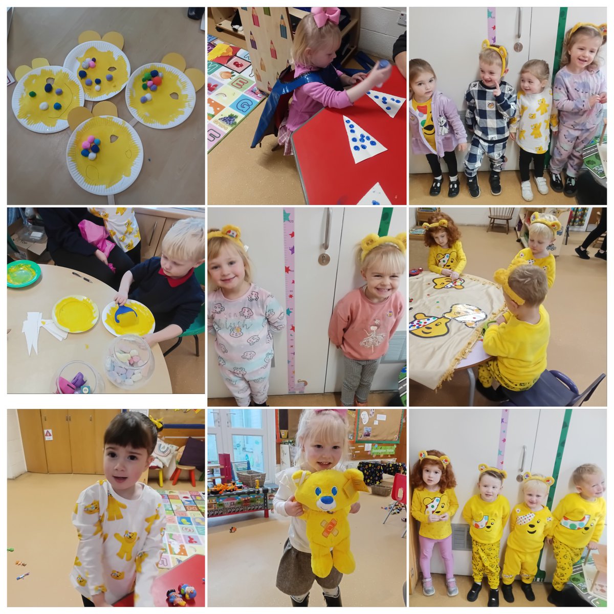 FS1AngramBank's tweet photo. Today we showed our support for children in need. Take a look at our fantastic outfits. We even made our own pudsy masks.#childreninneed https://t.co/swHUafQlxg