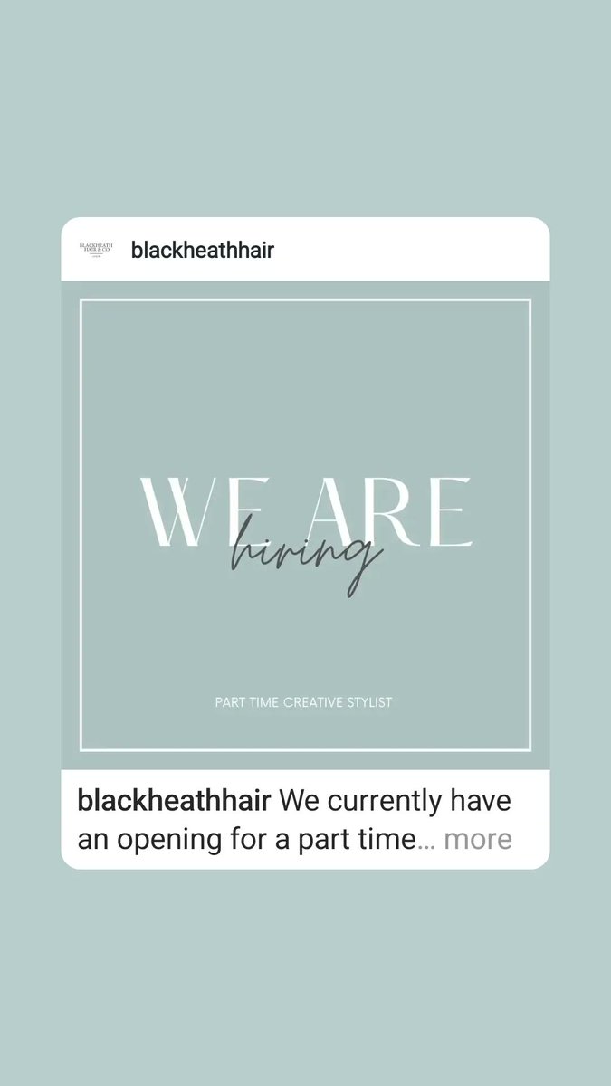 We currently have an opening for a part time  creative stylist, this position will be for four days a week. Tues, Weds, Thurs and friday with one of theses days being a late night .

This position would suit someone that has had at least 3 years experience on the salon
