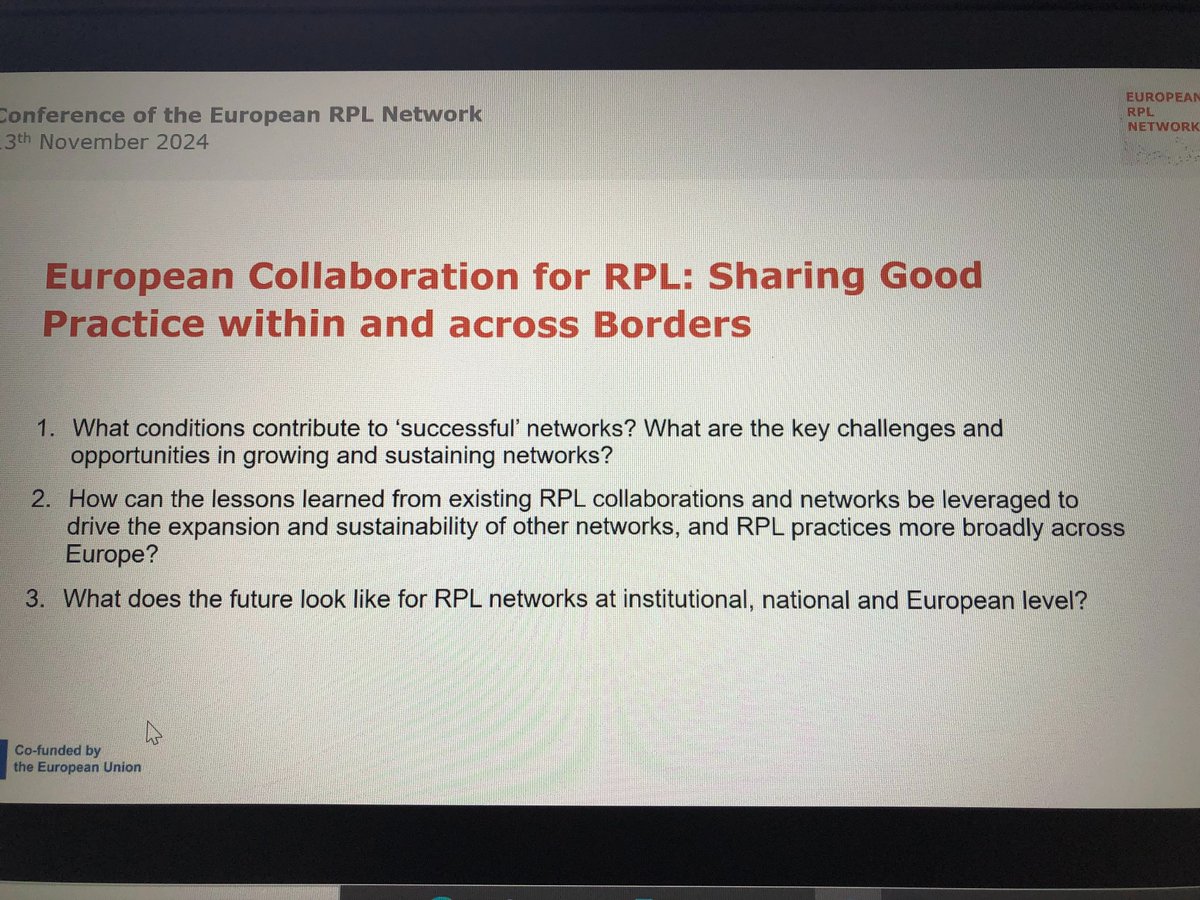 rpl_network's tweet photo. #ERPL #EUROPE #RPL #NETWORK @rpl_network Co Convenors delighted to present at #RPL #Networking event, discussing good practice with other RPL networks. Thank you @RPL_Irl for this opportunity @QQI_connect @ETBIreland @ThisisFet @andrinaeuropa @GuidanceStokes @cfoxcavan @ddenieffe https://t.co/k7EPOrsEsR