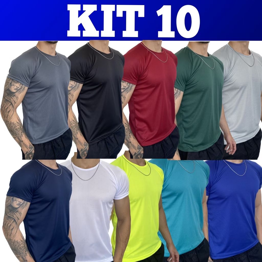 Dê uma olhada em Kit 10 Camisetas Dry Fit Masculina - Casual - Treino - Academia - Esportes - Exercícios - Corrida por R$125,90. Compre na Shopee agora! s.shopee.com.br/9zgY3uZvAk?sha…