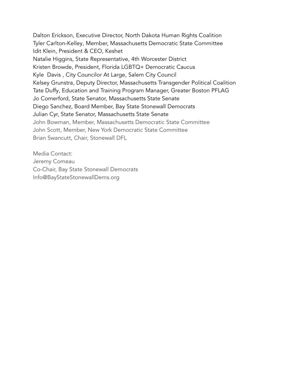 Jeremy Comeau 👊🏼🏳️🌈🔥 (@jeremycomeau) on Twitter photo Today, I was proud to join 30+ LGBTQ+ leaders condemning <a href="/sethmoulton/">Seth Moulton</a> and others in the Democratic party for spreading harmful misinformation about our community, particularly transgender youth. You can read the full statement here: bit.ly/LGBTQIALeaders… #mapoli Today, I was proud to join 30+ LGBTQ+ leaders condemning <a href="/sethmoulton/">Seth Moulton</a> and others in the Democratic party for spreading harmful misinformation about our community, particularly transgender youth. You can read the full statement here: bit.ly/LGBTQIALeaders… #mapoli
