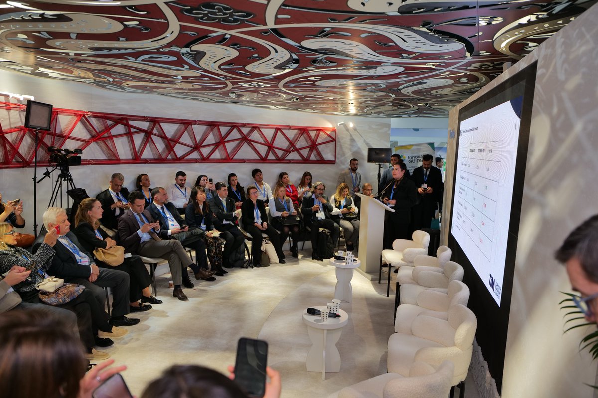 turkihracat's tweet photo. Azerbaycan'ın başkenti Bakü'de düzenlenen Birleşmiş Milletler İklim Değişikliği Çerçeve Sözleşmesi 29'uncu Taraflar Konferansı (@COP29_AZ) kapsamında "Türkiye’nin 2053 Net Sıfır Vizyonu için Perspektif" gerçekleştirildi.🌍

TİM Genel Sekreter Yardımcımız Dr. Kübra Ulutaş Tapo ve TİM liderliğinde yürütülen @InnoGuideHE projesi konsorsiyum paydaşı ve @UNUniversity Kıdemli Araştırmacısı Dr. Sanae Okamoto'nun da katıldığı etkinlikte, sürdürülebilirlik alanındaki projeler ve bu alandaki faaliyetlere ilişkin değerlendirmelerde bulunuldu.🌿