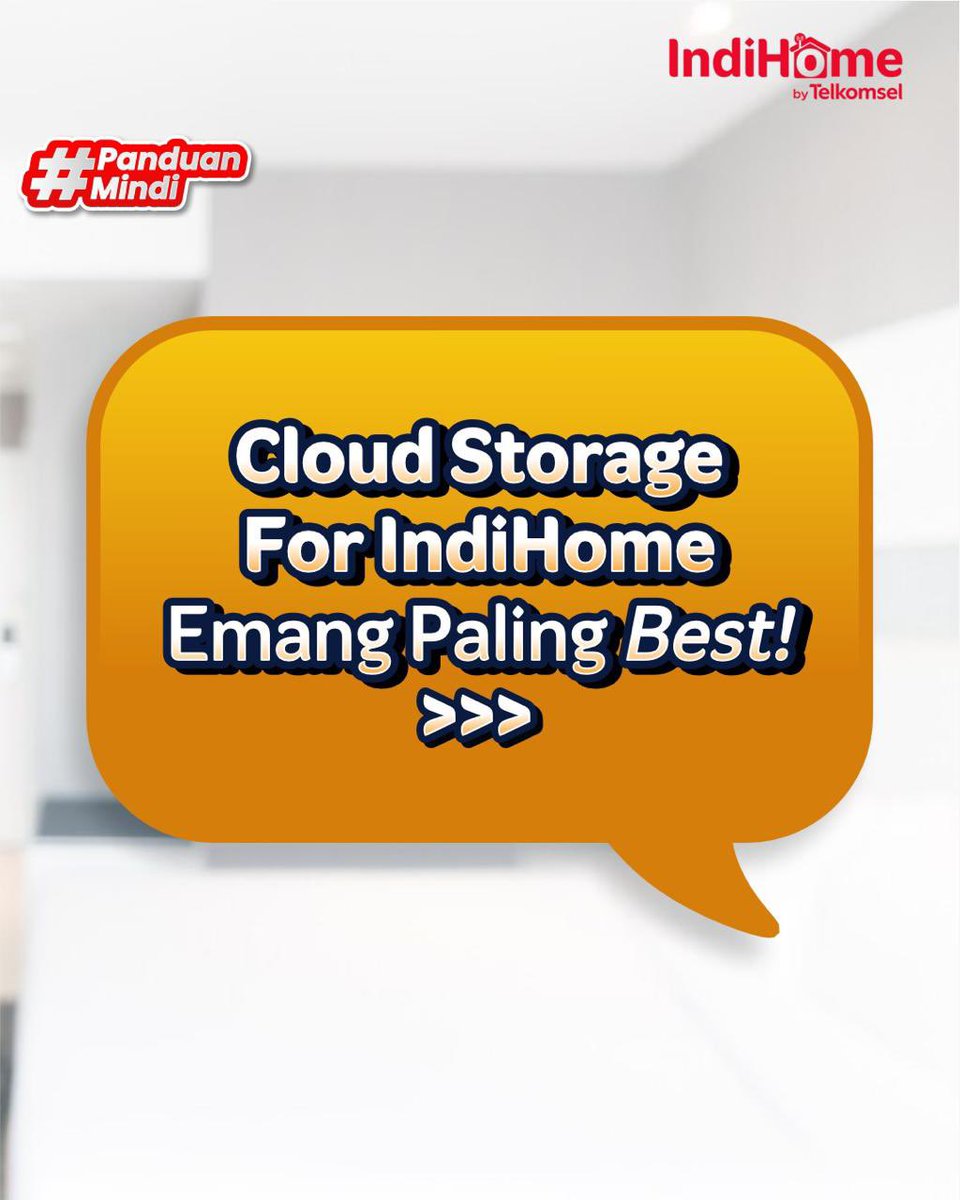 IndiHomeCare's tweet photo. Cloud Storage for IndiHome?! Udah paling best lah!

Mindi udah spill tuh benefit yang bisa Kamu dapatkan! Jangan lupa cek, ya! ✨

#PanduanMindi
#MelangkahBersamaIndiHome https://t.co/FK9vJsriMo