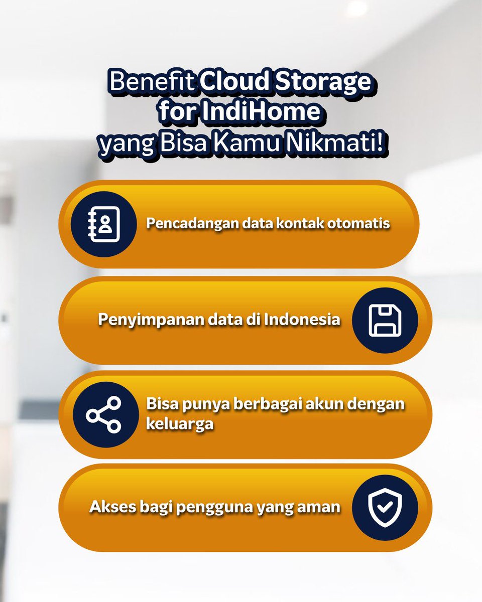 IndiHomeCare's tweet photo. Cloud Storage for IndiHome?! Udah paling best lah!

Mindi udah spill tuh benefit yang bisa Kamu dapatkan! Jangan lupa cek, ya! ✨

#PanduanMindi
#MelangkahBersamaIndiHome https://t.co/FK9vJsriMo