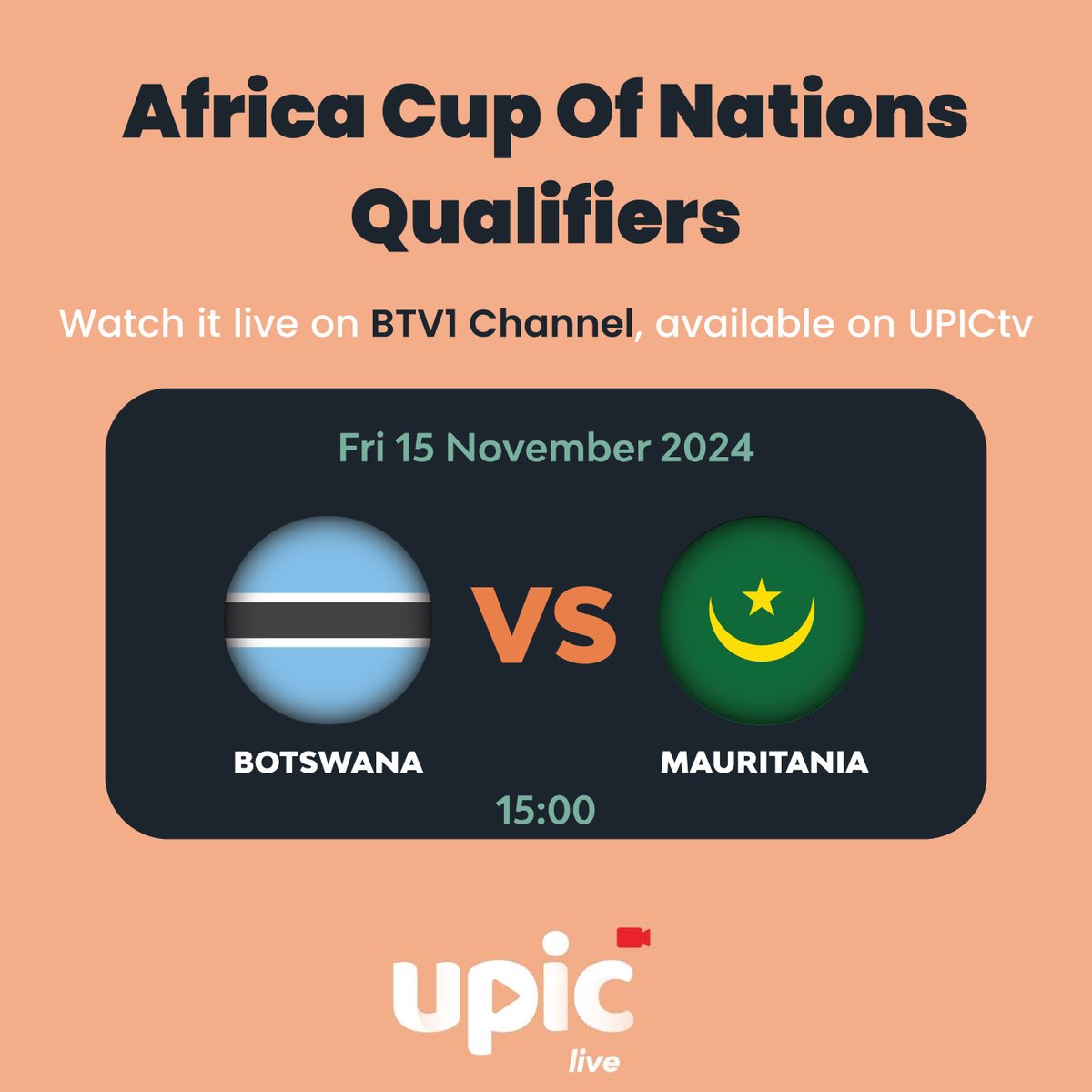 Catch the Botswana vs Mauritius Africa Cup of Nations qualifiers live on BTV 1, available on UPICTV. Don't miss the action!

Sign up here and watch now: upictv.co.bw