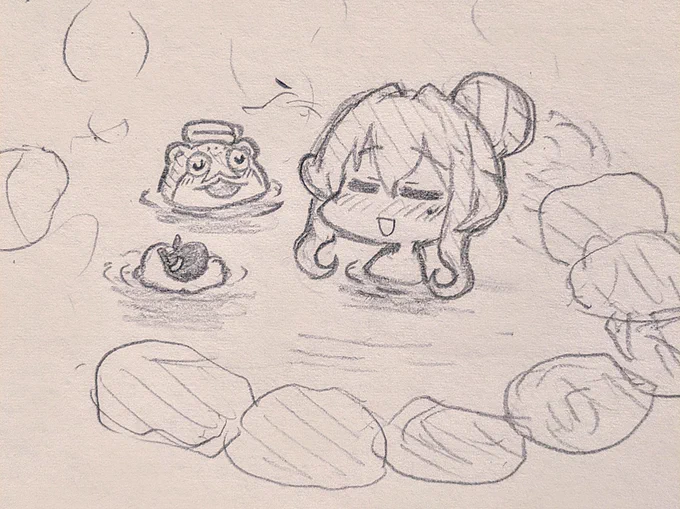 今夜のお絵描き
温泉ゴトランドさんたち 