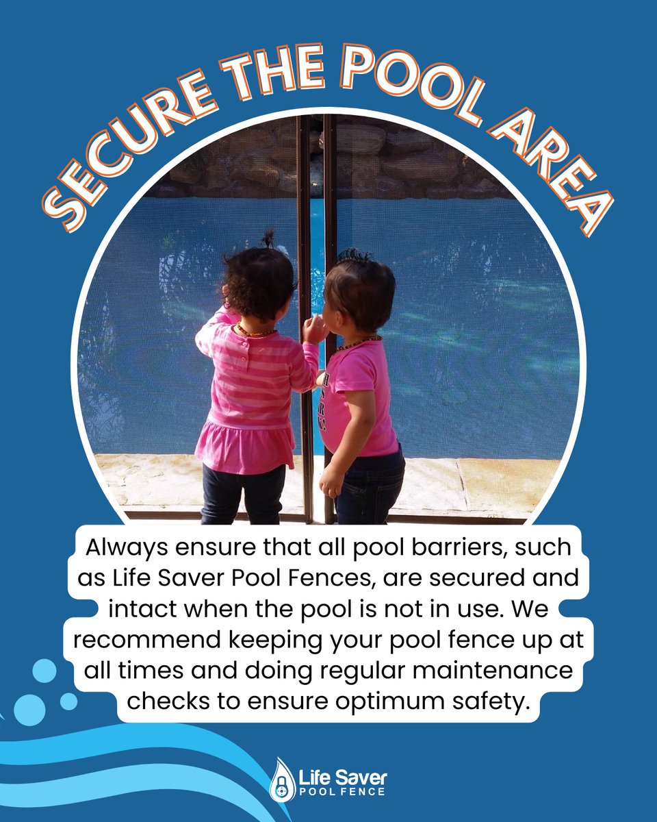 lspoolfence's tweet image. ✅ Here are three important reminders for parents to ensure safety during non-swim times! Save this post for easy reference! 
.
.
#DrowningPrevention #LayersOfProtection #BeALifeSaver