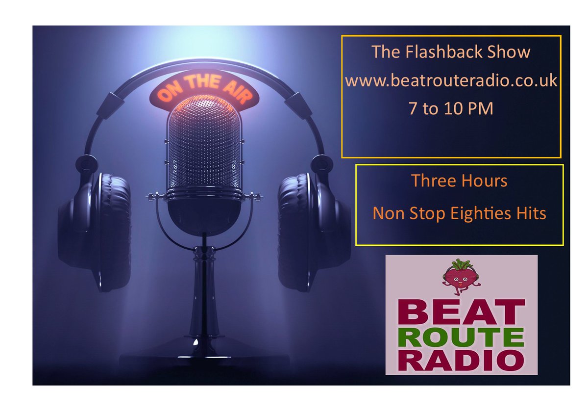 robinhaigh's tweet photo. Join Me Sunday Night for The Flashback Show
Non Stop Eighties Hits
@Beatrouteradio https://t.co/PNYqYnJrhB 
Sunday 17th  November 19:00 to 22:00 🎶
 🎧 LISTEN7LIVE: https://t.co/2gQST2YI87
Text the Studio - 07895 669929 https://t.co/1vYBflANWJ