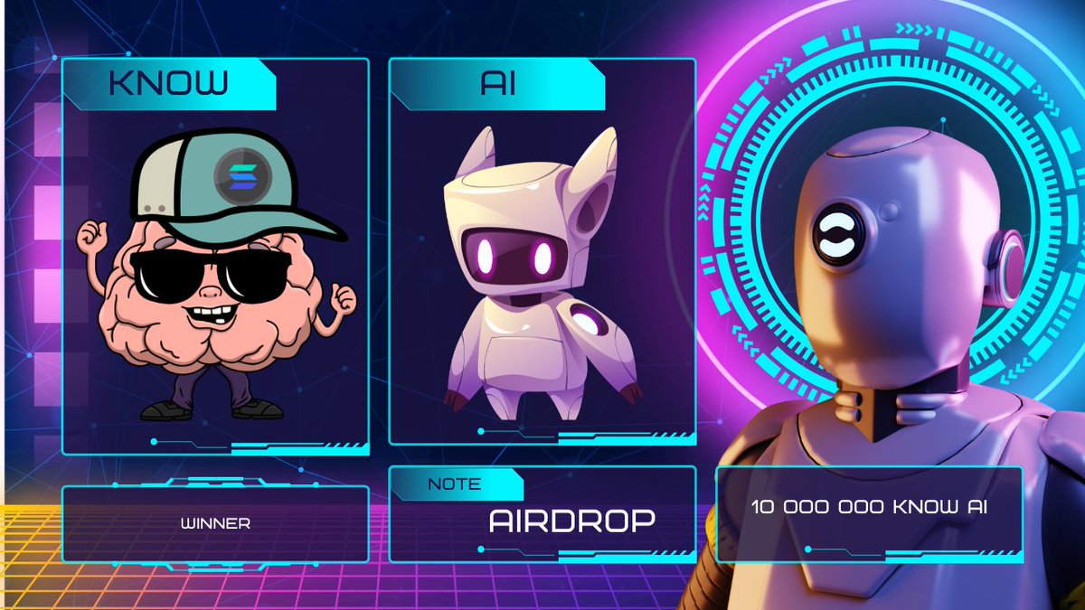 AIRDROP $KNOW and how to earn from $100 per day on DEX-exchange affiliate!

The $KnowAI team is proud to announce two very interesting mechanics that can bring good income to those who will be active!
🥇First - AIRDROP 10 million KnowAI (~$1000)
🥈 Second - XBOT affiliate program