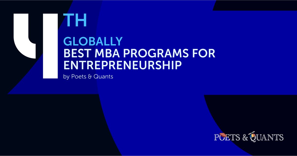 IE Business School is ranked 4th globally in Poets &amp; Quants' Best MBA Programs for  #Entrepreneurship. This recognition reflects our dedication to cultivating impactful leaders. Recently ranked 3rd in Europe by PitchBook Read all about it here:  blgs.co/Ldq802