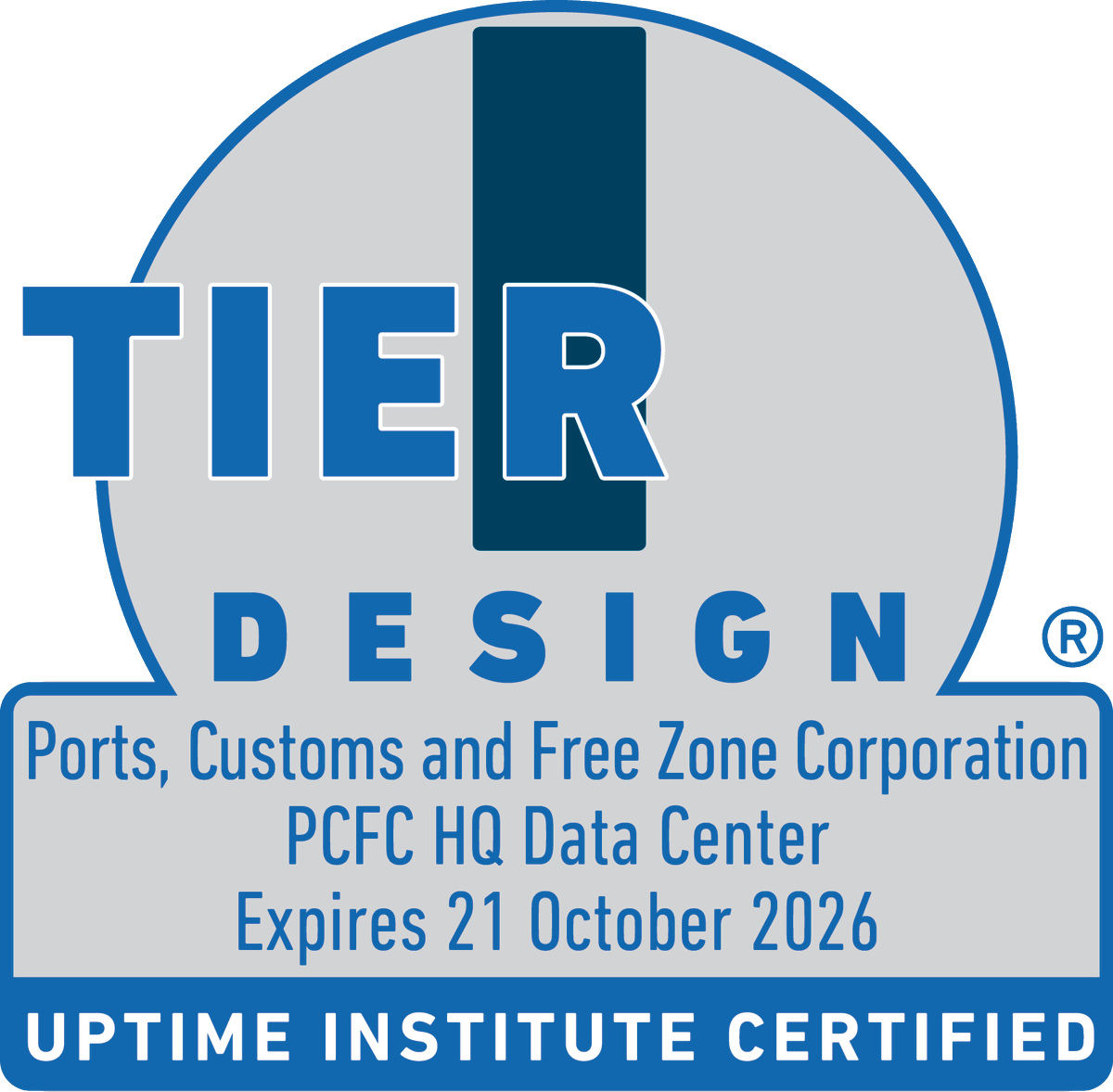UptimeInstitute's tweet photo. Congrats to Ports, Customs and Free Zone Corporation – PCFC HQ Data Center on achieving the #TierI Certification of Design Documents. This award shows a commitment to foundational design excellence. The next milestone awaits with a Tier Certification of Constructed Facility. https://t.co/XqVmYORAlW