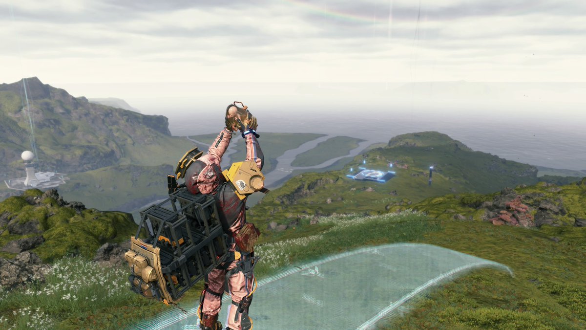 ___Three's tweet image. 今日は娘の3回目の誕生日🎂
コロナ禍で生まれた君。病院で付き添いも出来ず、離れて報告を待ちながらゲームの世界を彷徨い、君が生まれた後の世界を考えていたよ。大きくなったら一緒にあの世界を楽しみたいね。
 #DSPhotomodeCP_Nov
 #DeathStranding