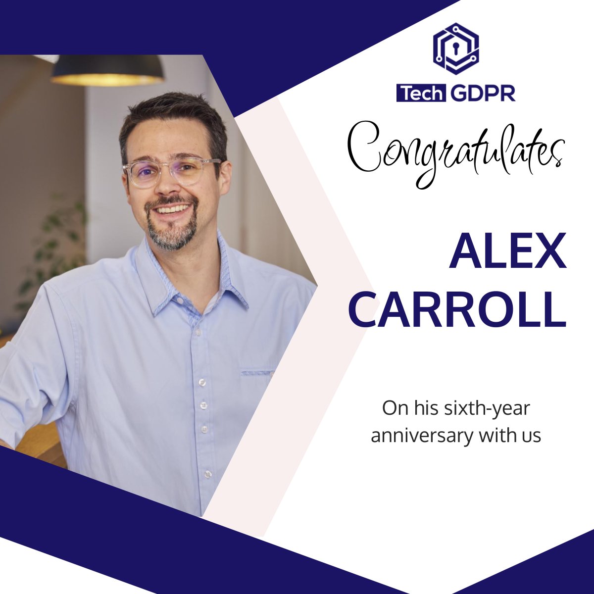 TechGDPR's tweet image. Leading our consulting team, trainer, and auditor, Alex Carroll helped clients navigate GDPR, achieve compliance, and implement privacy programs. 

With 5 certifications and invaluable expertise in data protection, he’s made a real impact.
Congratulations, Alex!

#GDPR #TechGDPR