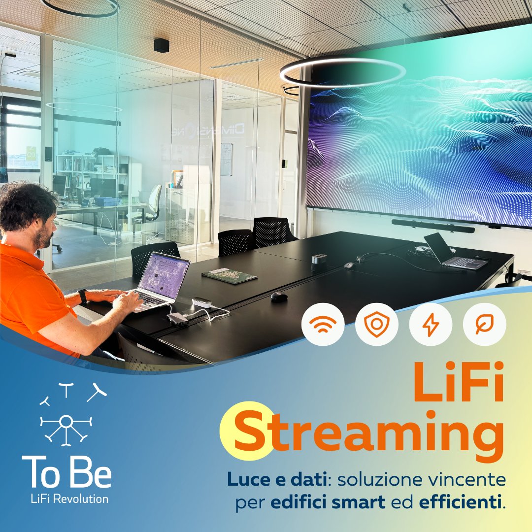 ToBe_srl's tweet photo. 🌐 In uno #SmartBuilding tutti i componenti sono integrati e connessi, la rete è essenziale
🚀 La nostra #LiFiStreaming garantisce assenza di interferenze, velocità più elevata e maggiore sicurezza
📩 Contattaci per rendere il tuo edificio davvero smart: info@tobe-srl.it. https://t.co/SuS17Qahi2