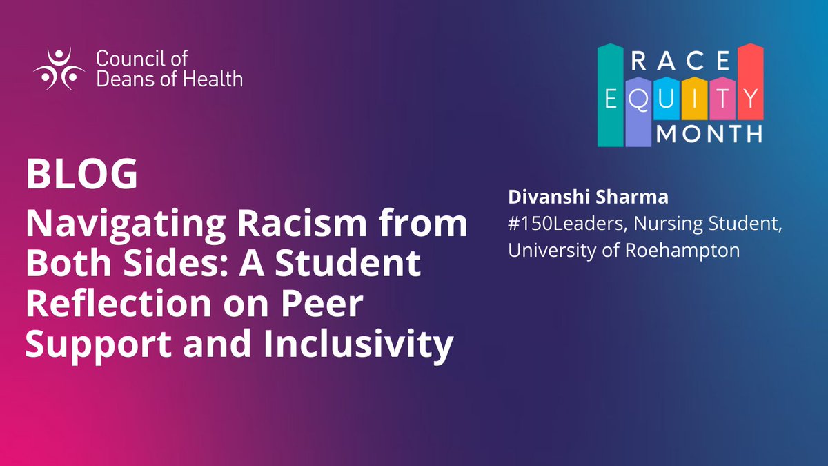 Have a look at our latest article written from a #Nursing Adult student perspective! 

Our #150Leaders student offers reflections on peer support and inclusivity for students facing racism on #placement and at university.

Read the article below:
bit.ly/4fux1il
