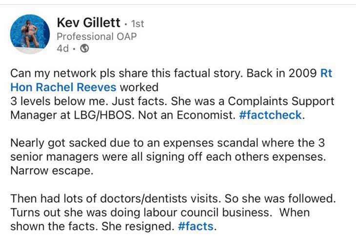 NicholasLissack's tweet photo. According to a former colleague of Chancellor Rachel Reeves, she wasn’t the economist she claims to be, but rather a ‘Complaints Support Manager.’

She resigned after getting caught red-handed ‘doing Labour council business’ under false pretenses.

We’re governed by liars. https://t.co/nIg9TeGuDV