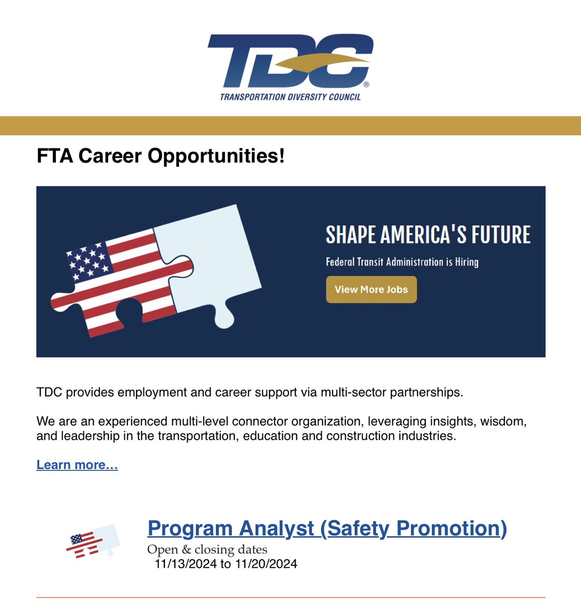 TDCNTL's tweet photo. FTA Career Opportunities! https://t.co/5CzjhVJ9WV