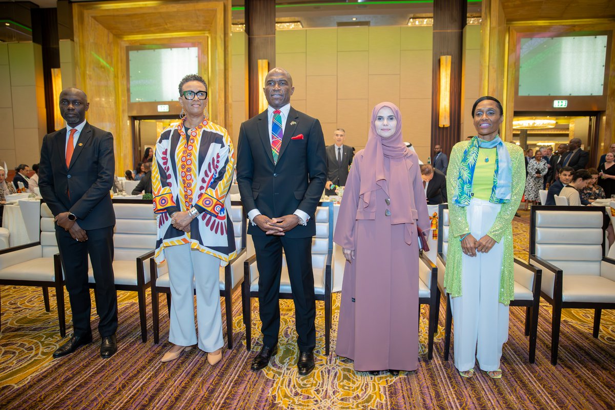 DominicaEmbass1's tweet photo. The first-ever independence day celebration in Abu Dhabi, UAE.  This momentous occasion was met with overwhelming enthusiasm and support from our citizens and diplomatic corps.  

The promotion of Dominica, its people and its development were key highlights of the evening. https://t.co/AhQOYE3O2u