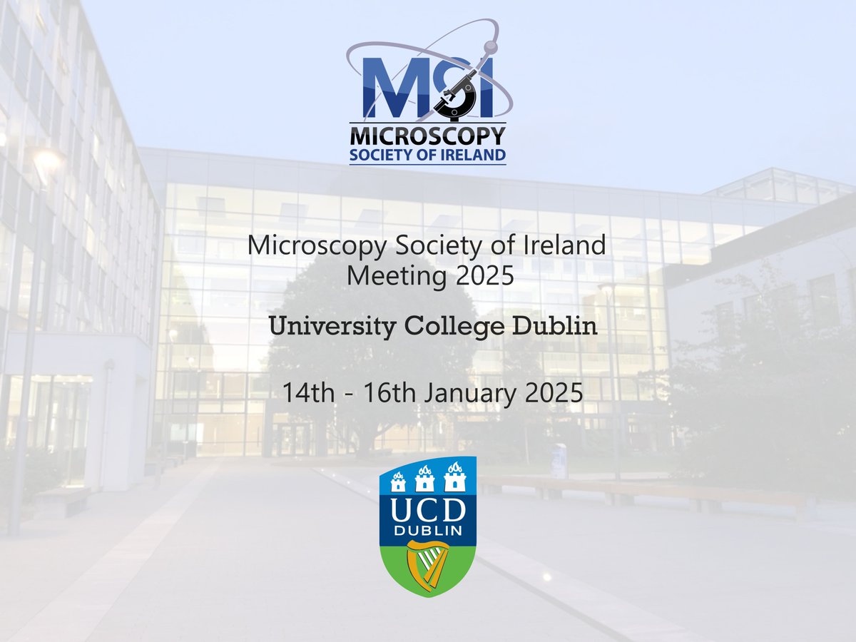 ✨Attention all microscopists! ✨

Abstract submission and registration is now OPEN for the MSI Meeting 2025!

Find all the information you need at microscopy.ie/symposium2025/