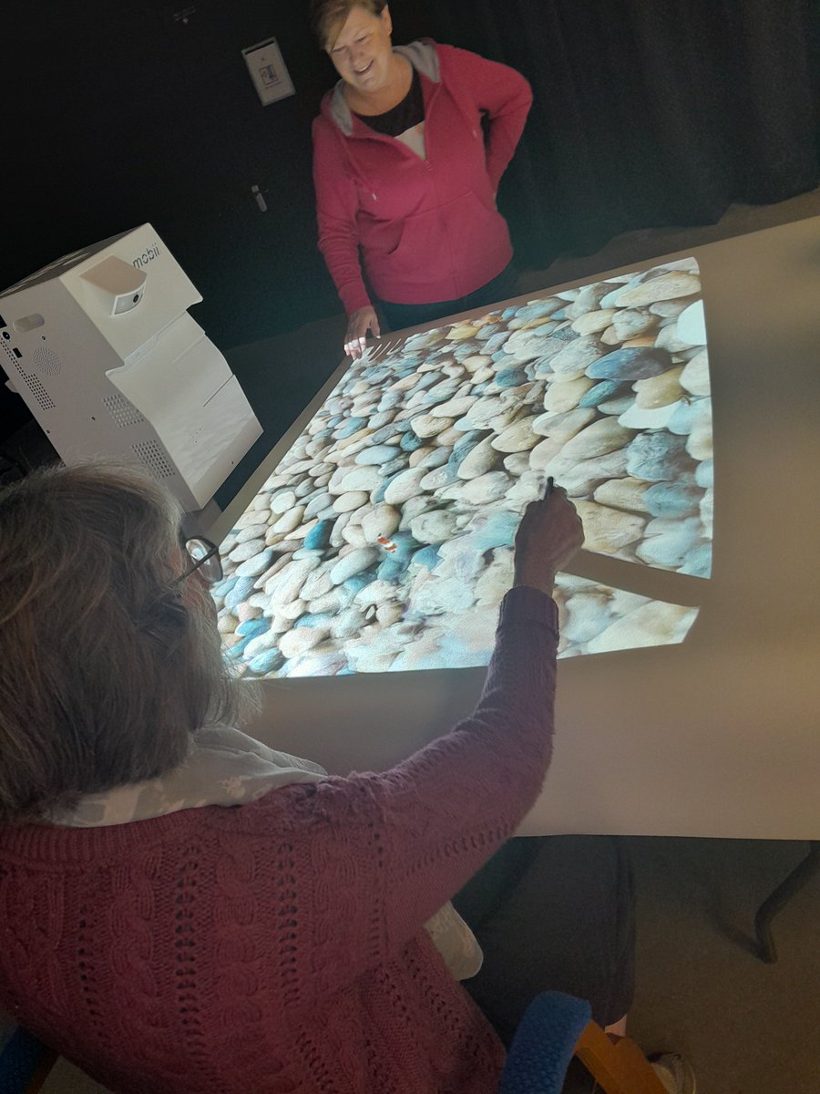 h2htheatre's tweet image. Last week our Memory Café guests had fun with our new Magic Table - an interactive projection system that brings games and activities to life. ✨

We’re thrilled to see it bringing smiles and creating connections.

#MagicTable #InteractiveTherapy