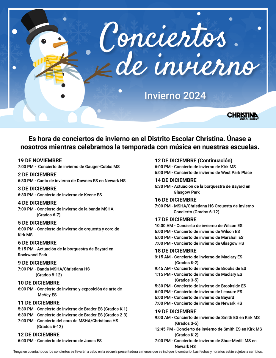 ChristinaK12's tweet photo. Christina is excited to announce our 2024 Winter Concert Series schedule! Kicking off with a performance on November 19, this year’s series features 30 incredible performances that will delight and inspire audiences of all ages. To read more, please visit: https://t.co/aNx3V9KxkU https://t.co/I4nWsKgG5Y