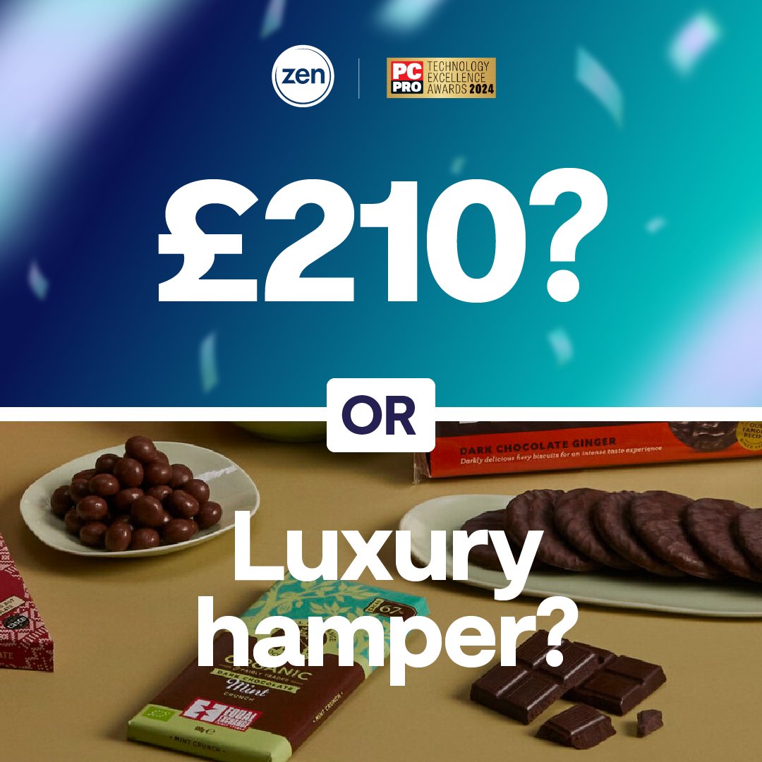zeninternet's tweet photo. It's #competition time! 🎉 Don't miss your chance to bag a £210 voucher or 1 of 2 luxury hampers, as we celebrate 21 years as #PCpro's Best UK #Broadband provider!
Want in? Simply like, comment #BestBroadband and share this post. 🗓️  Winners will be announced on 2nd December. https://t.co/0yAuI26BuU