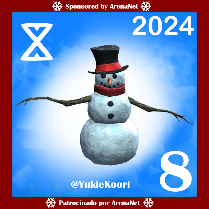 YukieKoori's tweet photo. Día 8⃣ Calendario de Adviento del Día Invernal de  #GuildWars2 #GW2 🗓️
▶️ Para participar: Follow + RT
🏆 Premio: 1⃣ código de 400 💎
⛔️ El código NO es válido para STEAM
⚠️ Sorteo diario: el día siguiente a las 21:00⚠️
➡️ Del 1⃣ al 2⃣5⃣ de diciembre
Patrocinado por ArenaNet. https://t.co/mrK2JpDROq