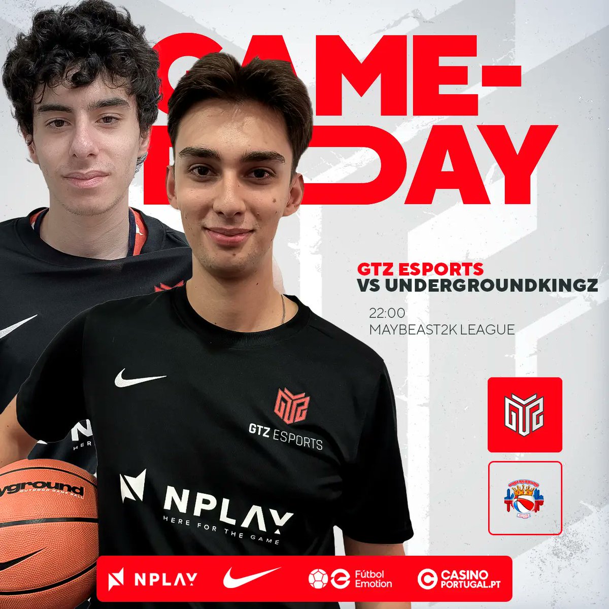 GTZ Esports (@gtzesports) on Twitter photo Esta noite, continuamos a nossa jornada na <a href="/Maybeast2k/">MayBeast2k</a> League em NBA2k25 ๐
๐: <a href="/Undergroundkz/">Undergroundkingz</a>
๐: 22H
๐บ: twitch.tv/gtzesports2k
Vemo-nos em campo ๐
#RespectAllFearNone #NBA2k Esta noite, continuamos a nossa jornada na <a href="/Maybeast2k/">MayBeast2k</a> League em NBA2k25 ๐
๐: <a href="/Undergroundkz/">Undergroundkingz</a>
๐: 22H
๐บ: twitch.tv/gtzesports2k
Vemo-nos em campo ๐
#RespectAllFearNone #NBA2k