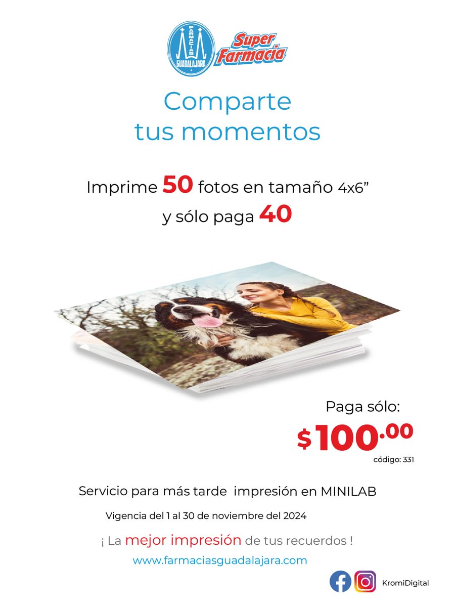 KromiPeriSur's tweet photo. Ven e Imprime tus Fotografías en tú Sucursal "Kromi Peri Sur" 📷, aprovecha las promociones de éste Mes de Noviembre. 

Muy pronto disfrutarás de las promociones Exclusivas 

🥳 ¡Buen Fin! 🥳

Llegarán a partir del 15 al 18 de Noviembre 🗓️

Hashtag:
#KodakMoments 
#KromiDigital https://t.co/4pw40pJUNd