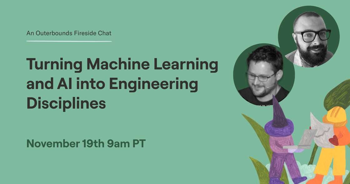 Next week, join us with Hugo Bowne-Anderson and Cloud Kitchens’ Alex Filipchik on Nov 19. Learn how ML and AI are becoming core engineering practices, from scaling and real-time ops to future trends in ML engineering. Register @ hubs.la/Q02XQLQY0