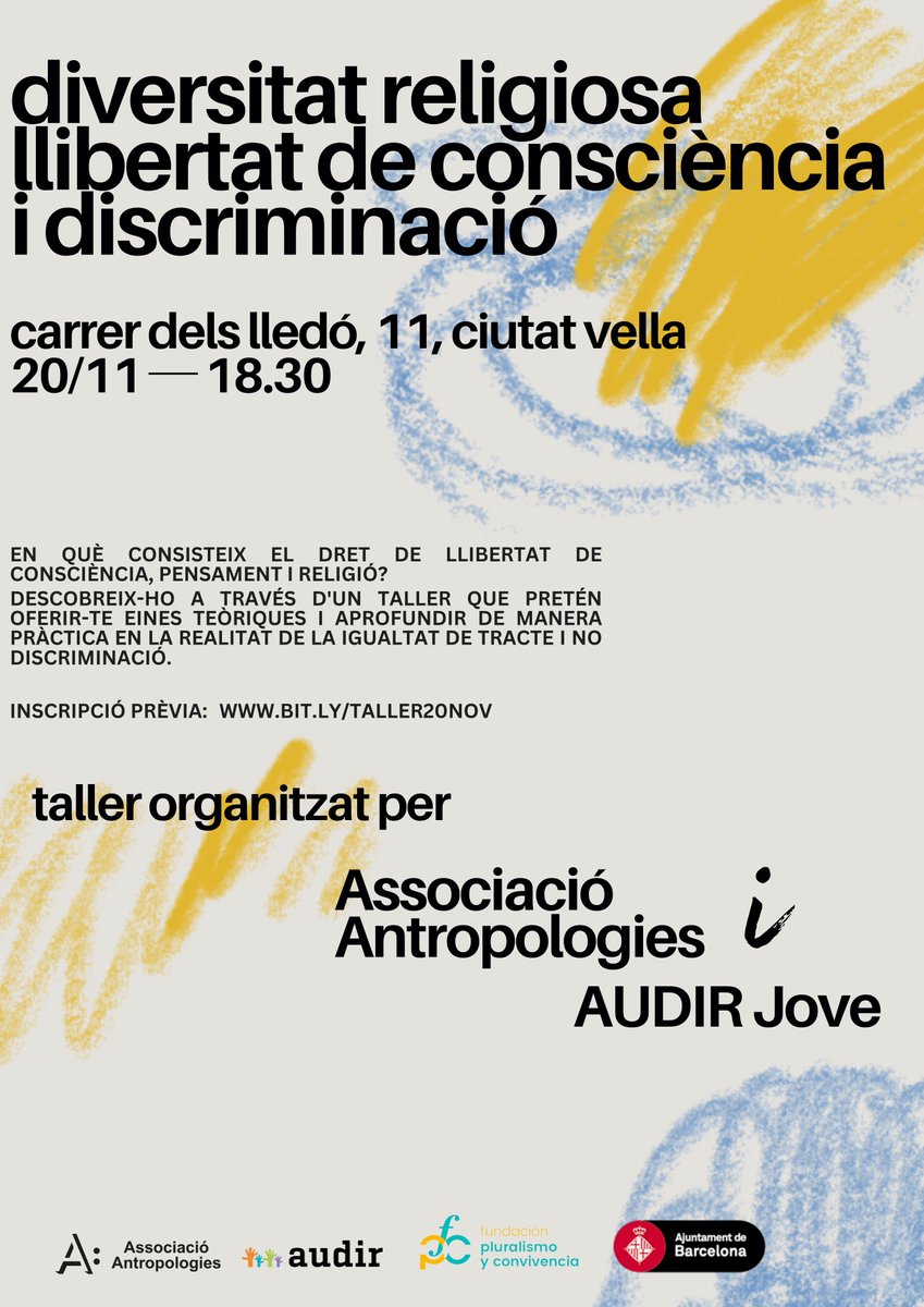 Cultura Popular i Conflicte (@cpc_ica) on Twitter photo Les nostres companyes de l'Associació <a href="/antropologies/">Antropologies</a> han preparat dues activitats per la pròxima setmana relacionades amb la temàtica d’antropologia, diversitat religiosa i gènere, que esperem que siguin del vostre interès: Les nostres companyes de l'Associació <a href="/antropologies/">Antropologies</a> han preparat dues activitats per la pròxima setmana relacionades amb la temàtica d’antropologia, diversitat religiosa i gènere, que esperem que siguin del vostre interès: