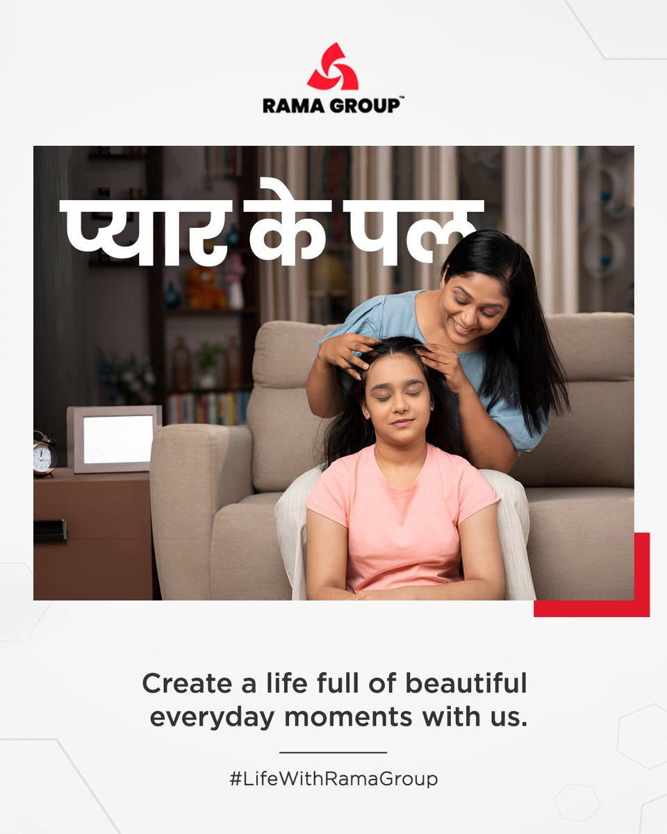 RamaGroup_India's tweet photo. From morning cuddles to endless laughter, it’s the little moments that make life worth living.
Create a home filled with love, joy, and countless pyaar ke pal with us.
To know more about the projects, visit: https://t.co/c2mj9dqkD9
#RamaGroup #Moments #LifeWithRamaGroup https://t.co/fpT8w2cb7k