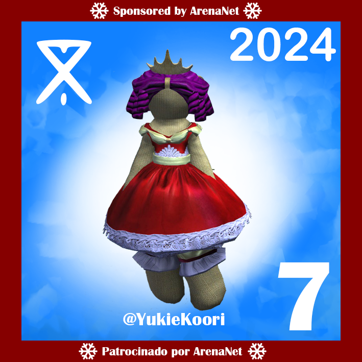 YukieKoori's tweet photo. Día 7⃣ Calendario de Adviento del Día Invernal de  #GuildWars2 #GW2 🗓️
▶️ Para participar: Follow + RT
🏆 Premio: 1⃣ código de 400 💎
⛔️ El código NO es válido para STEAM
⚠️ Sorteo diario: el día siguiente a las 21:00⚠️
➡️ Del 1⃣ al 2⃣5⃣ de diciembre
Patrocinado por ArenaNet. https://t.co/7EJf31l28N