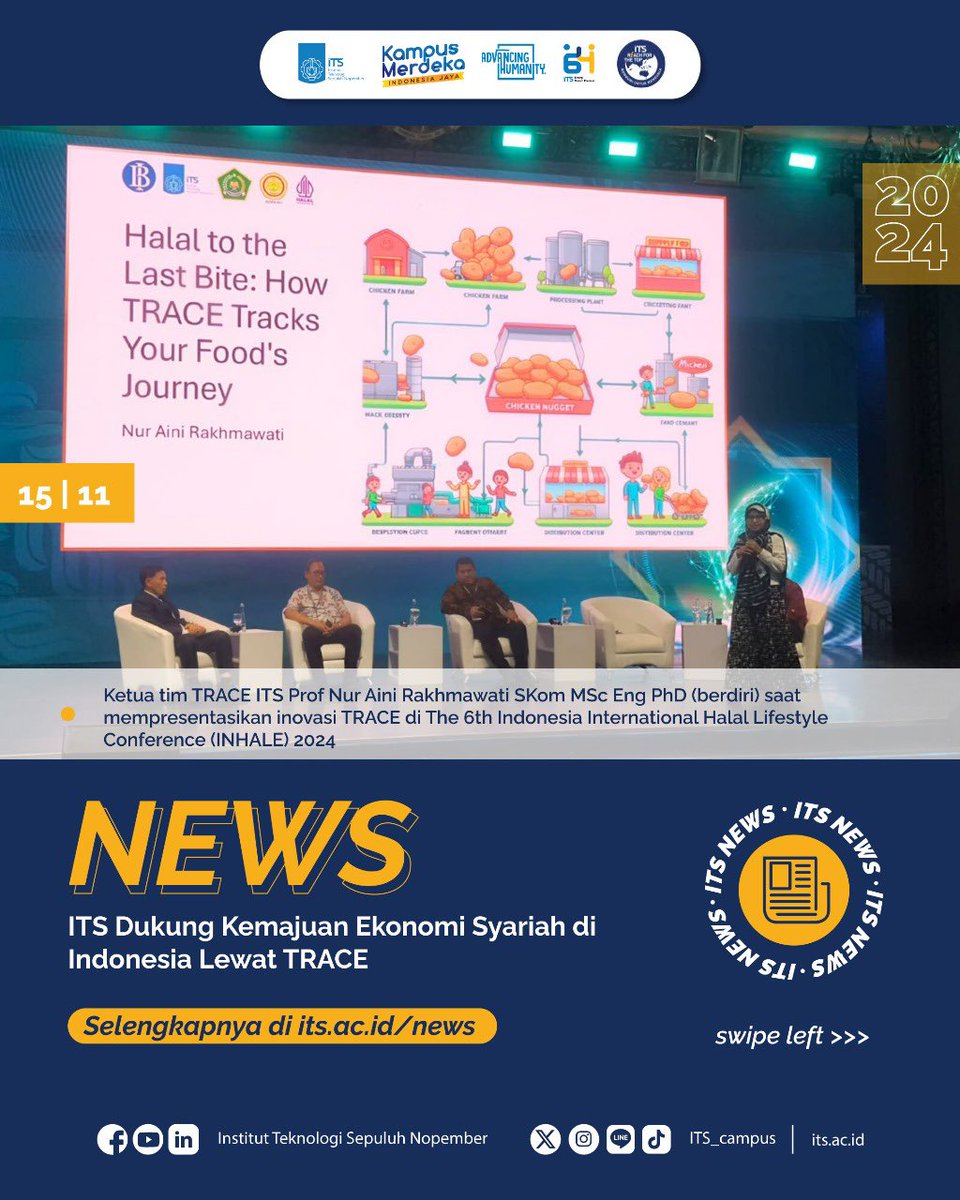 #ITSNews

ITS Dukung Kemajuan Ekonomi Syariah di Indonesia Lewat TRACE

Surabaya, 15 November 2024
Institut Teknologi Sepuluh Nopember (ITS) tak henti-hentinya melahirkan inovasi baru guna mendukung ekosistem halal di Indonesia.