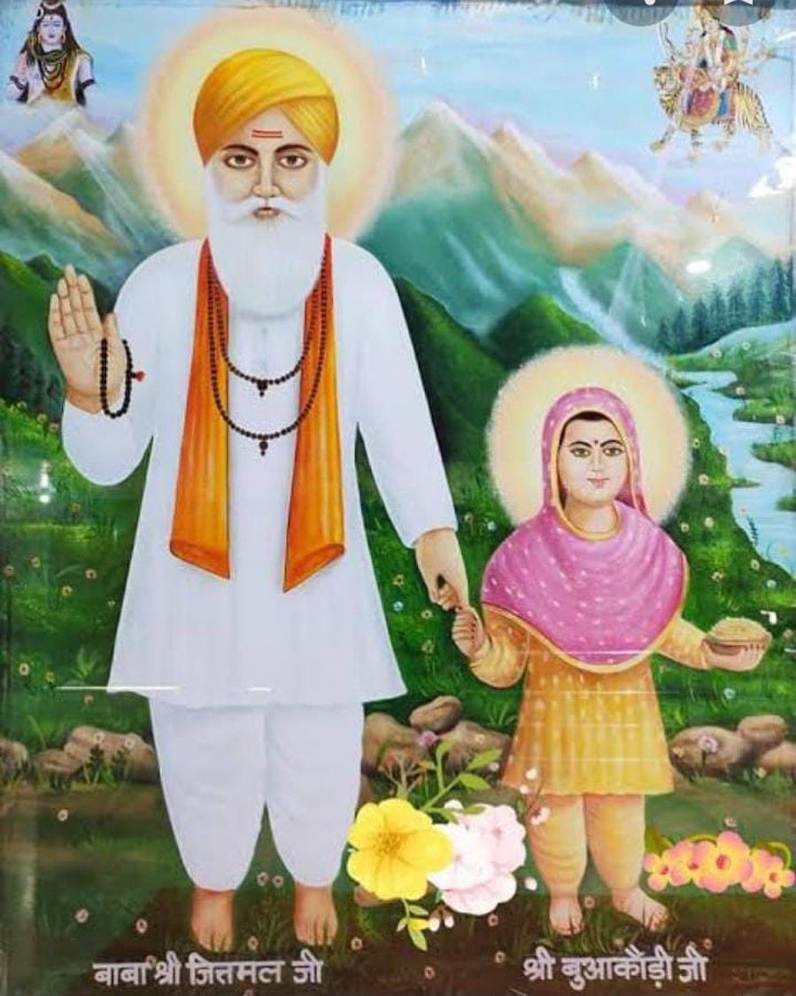KhajuriaManu's tweet photo. On Kartik Purnima, Dogras of #Jammu also celebrate the Jayanti of Kuldevta Baba Jitto. Baba Jit Mal a peasant hero who fought against injustice. He and his daughter were deified after their supreme sacrifice. They remain a symbol of courage and justice in the Dogra heartland, Jammu. 

#BabaJitto #FolkDeities #Jammu